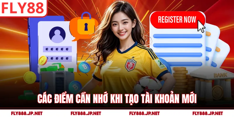 Các điểm cần nhớ khi tạo tài khoản mới
